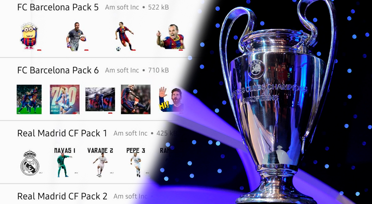 WhatsApp 2022: descarga AQUÍ los mejores stickers de la Champions League