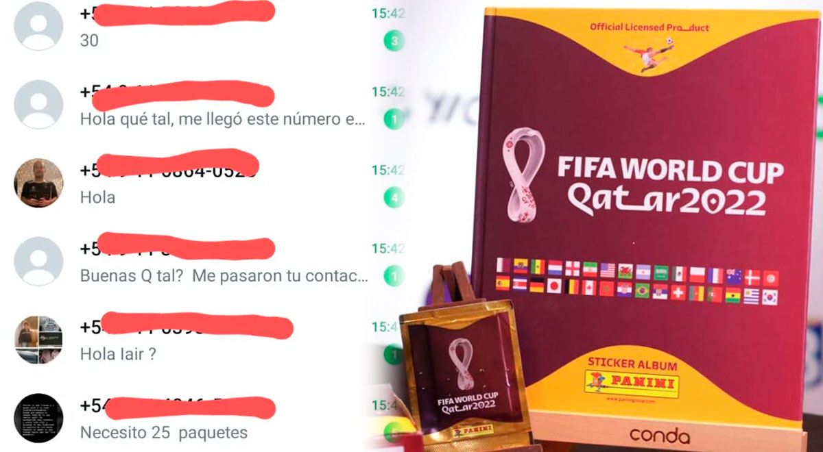 Viral: They used their number to sell Qatar 2022 stickers at a bargain price and their chat exploded with messages.