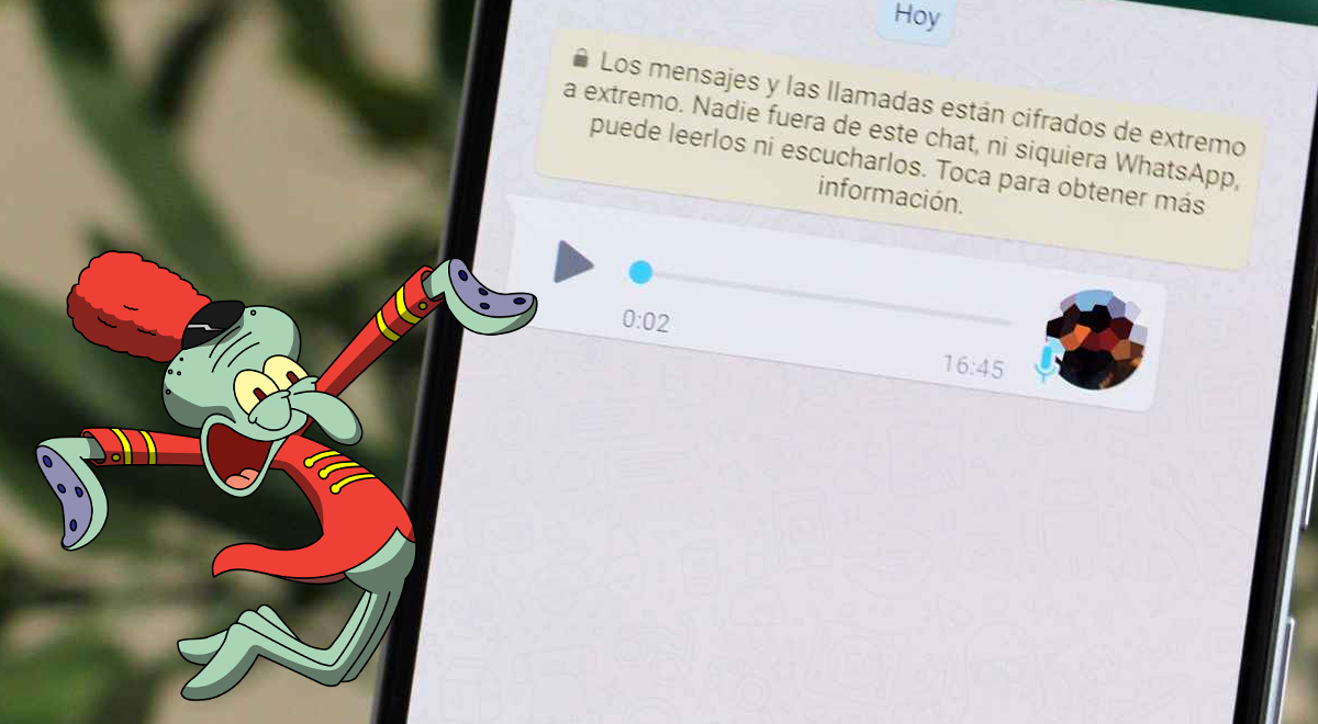 WhatsApp: conoce como enviar audios con la voz de Calamardo