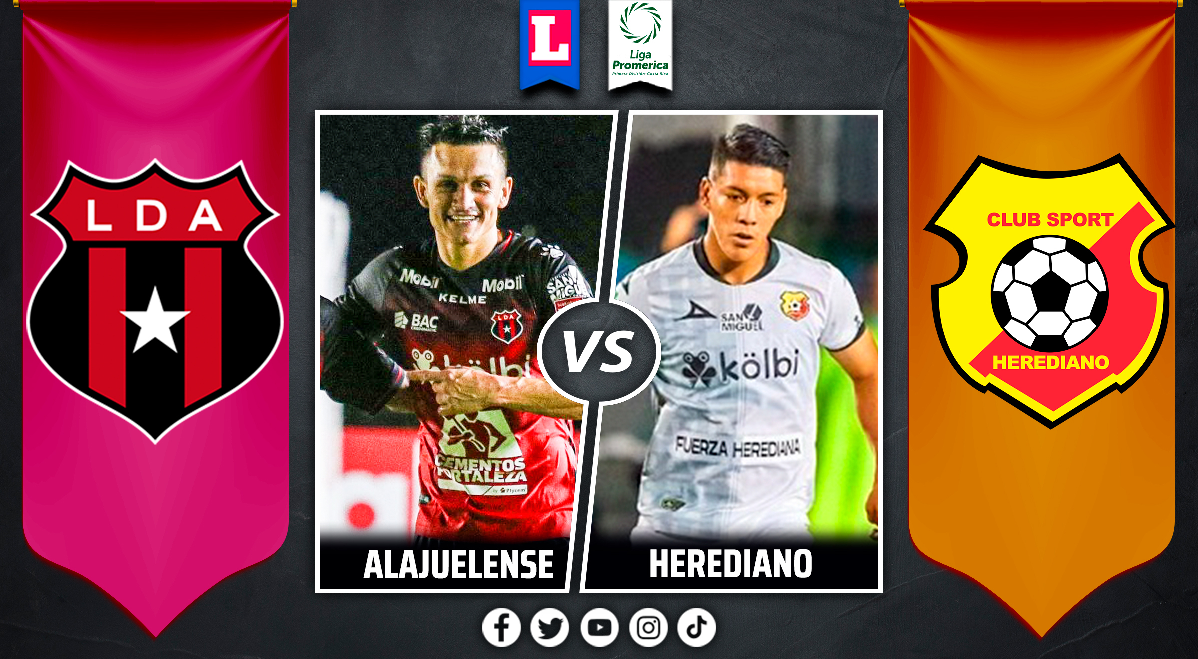 Alajuelense vs Herediano EN VIVO: a qué hora juegan y dónde ver la Liga Promerica
