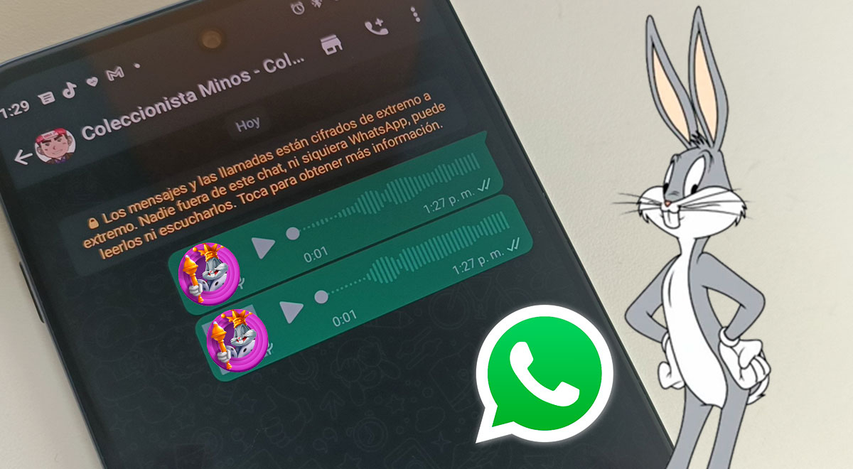 WhatsApp: así podrás enviar audios con la voz del conejo Bugs Bunny