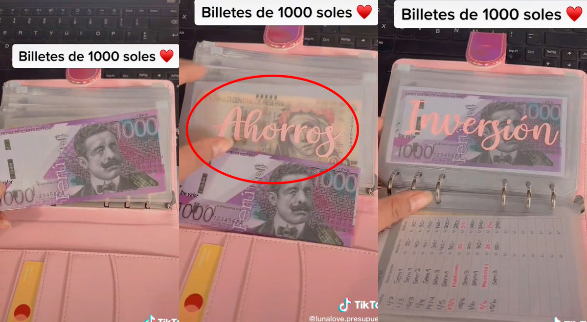 Peruana 'inventa' billete de 1000 soles y enseña a usarlo como 'método' de ahorro