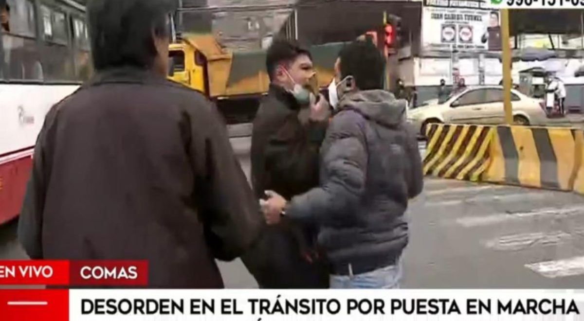 Periodista fue agredido cuando informaba sobre la congestión vehícular en Comas 