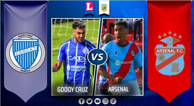 Godoy Cruz vs. Arsenal: hora y canales para ver la Liga Profesional Argentina