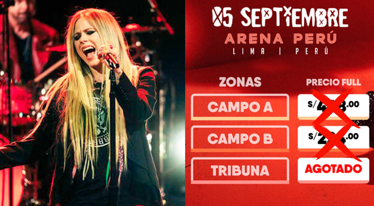 Revendedores 'rematan' entradas para Avril Lavigne con desesperada publicidad
