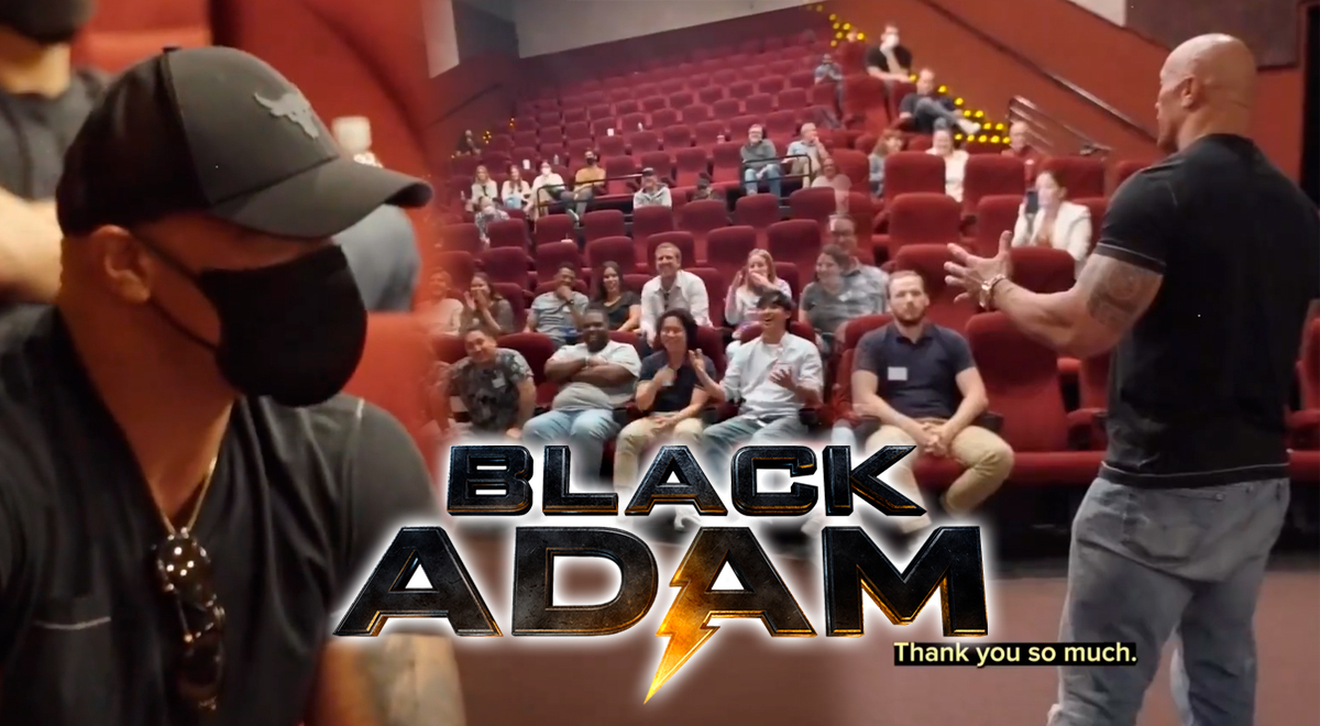 Black Adam: Dwayne Johnson sorprende a fans en proyecciones de prueba 