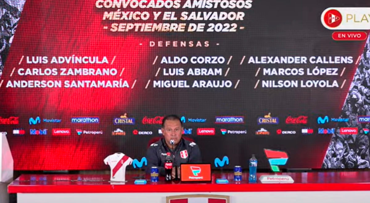 Selección Peruana y el error en la lista de convocados que Juan Reynoso no vio