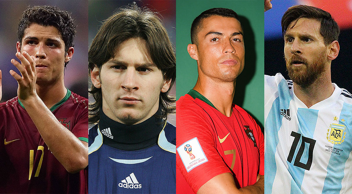 Qatar 2022: así cambiaron Messi y Cristiano en cada Mundial con el pasar de los años