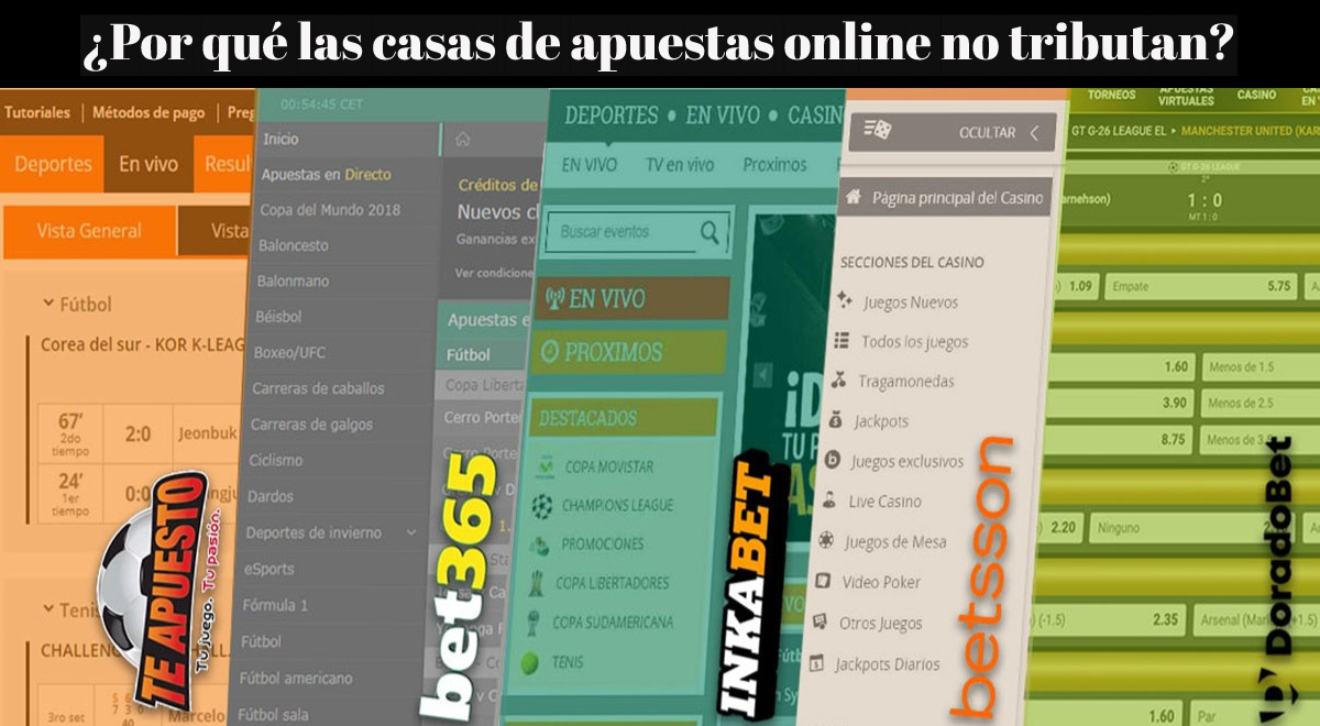 ¿Por qué las casas de apuestas online no pagan impuestos en el Perú? Conoce el peculiar motivo