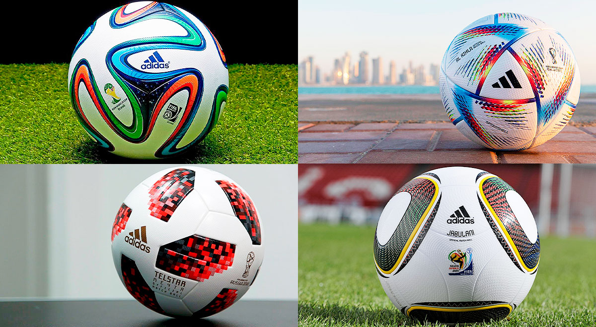 Qatar 2022: estos son los balones oficiales de las últimas Copas del Mundo