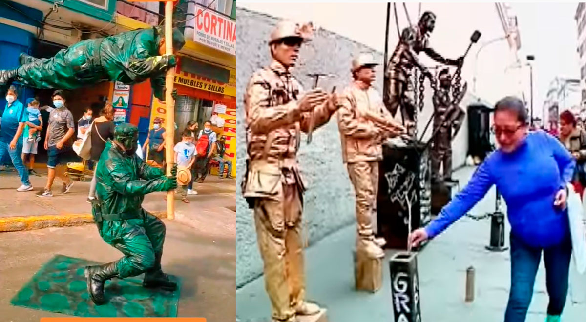 ¿Cuánto puede ganar una 'estatua humana' en las calles de Lima?
