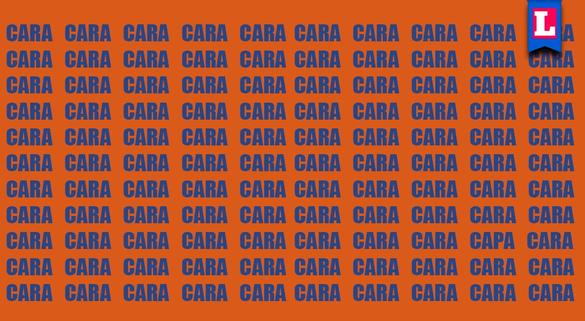¿Podrás encontrar la palabra 'CAPA' en 7 segundos? Ponte a prueba con este reto EXTREMO