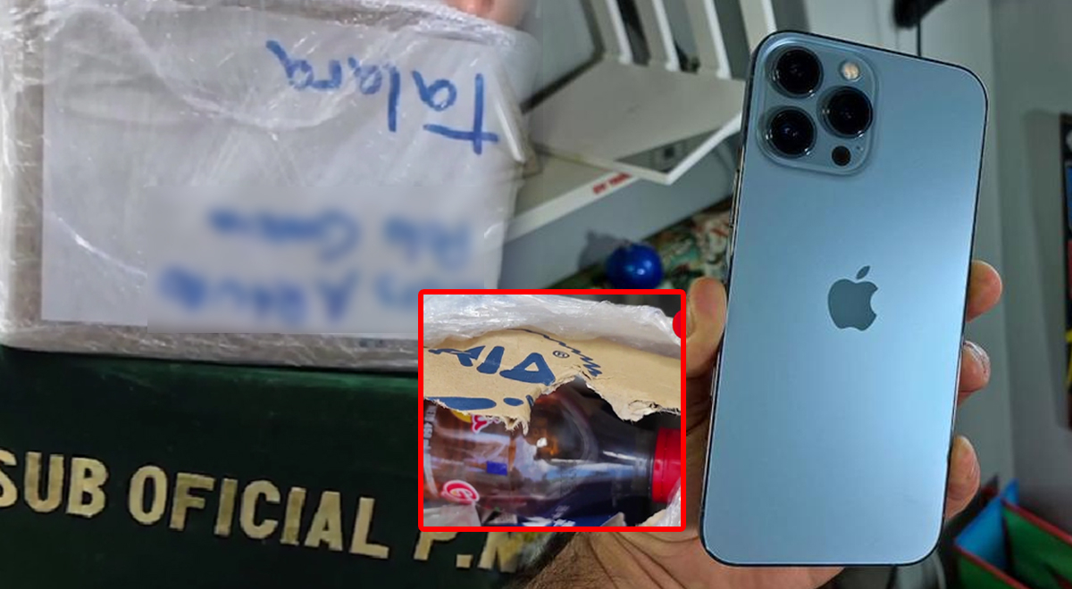 Pagó casi 7 mil soles por iPhone 13 Pro Max y recibió una caja con piedras y gaseosa