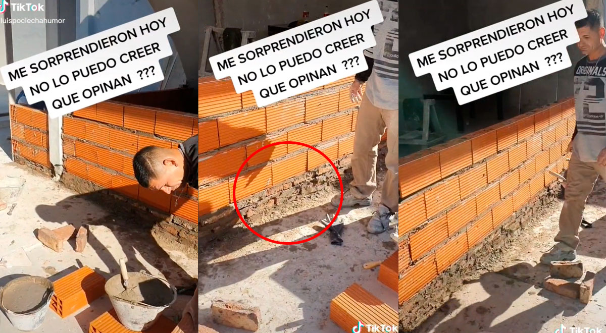 Ingeniero queda 'horrorizado' al ver que los 'pulpines' que contrató arruinaron la pared que dejó encargada