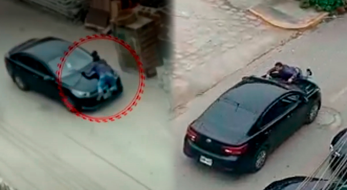 Comas: Taxista se lanza al capó de su carro para evitar robo y termina baleado 