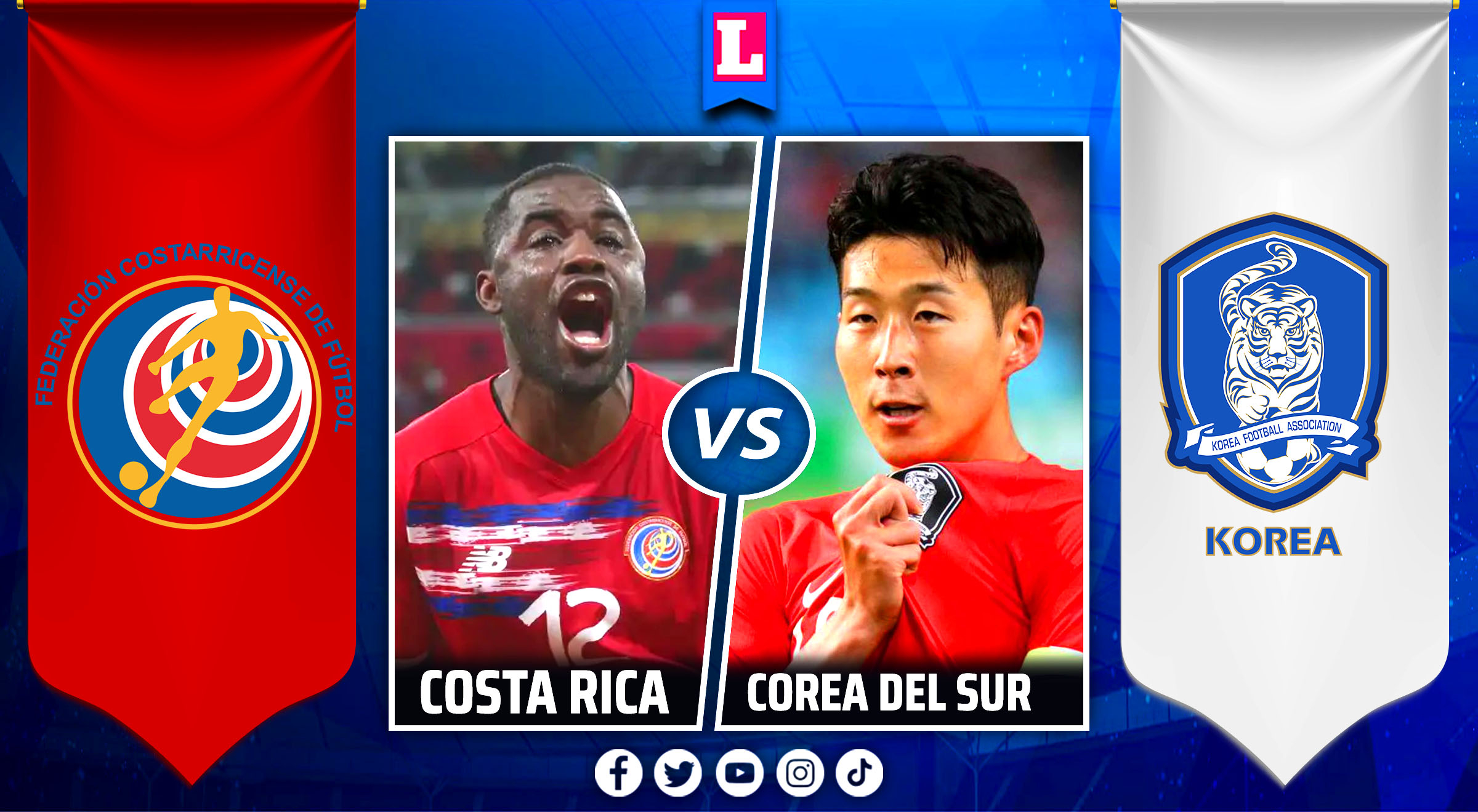 ¿A qué hora juega Costa Rica vs. Corea del Sur por amistoso internacional 2022?