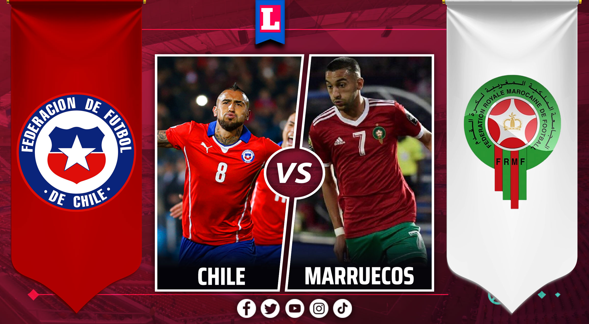 Chile vs. Marruecos hoy amistoso internacional