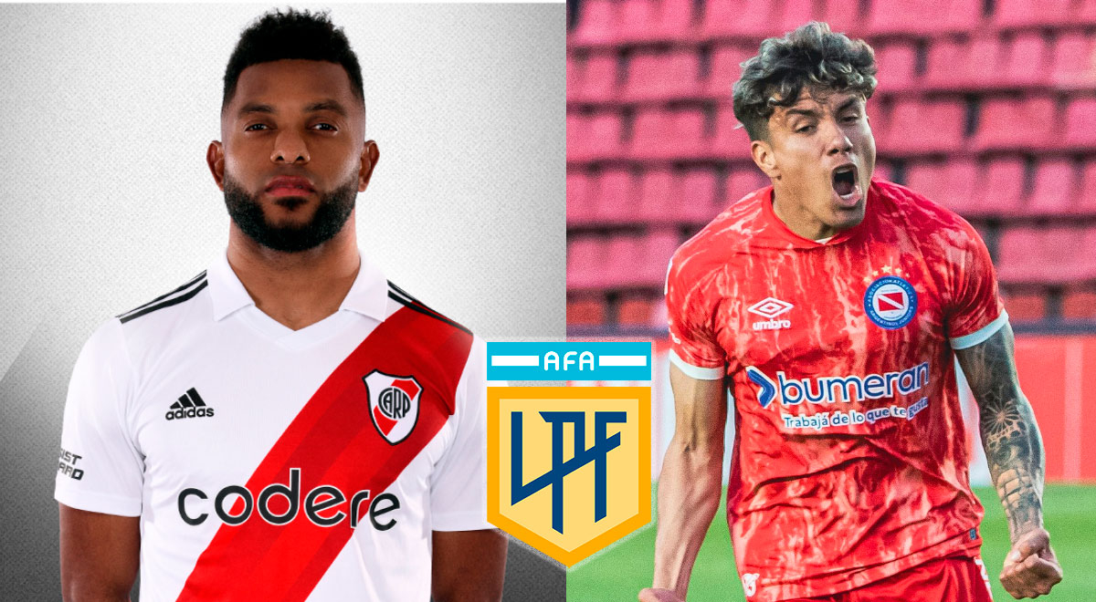 What time does River Plate vs. Argentinos Juniors play today and where can I watch it live?