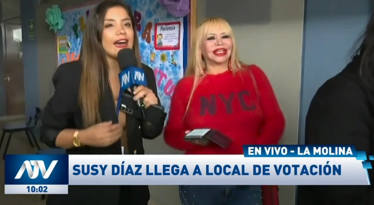Susy Díaz acude a votar y lanza dieta de la cédula: 