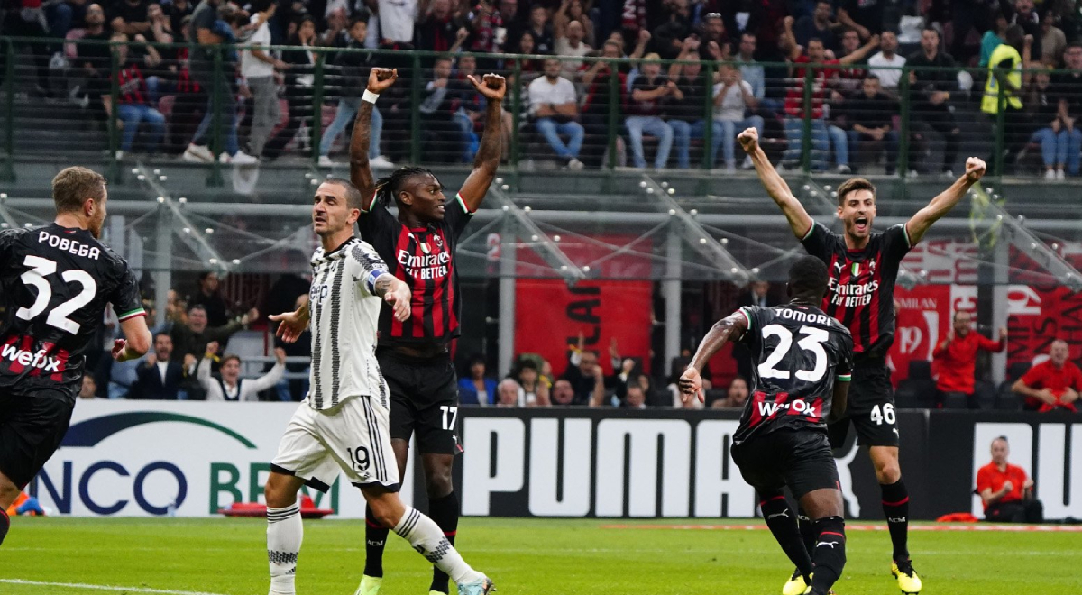 Milan le ganó 2-0 a Juventus en el partido por la Serie A: resumen y goles
