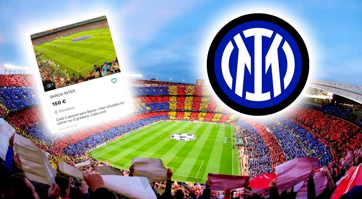 Hinchas de Barcelona revenden entradas y se teme una 'invasión' de Inter en el Camp Nou