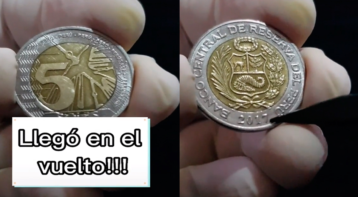 Peruano recibe su 'vuelto' y descubre que le dieron 'dudosa' moneda de 5 soles
