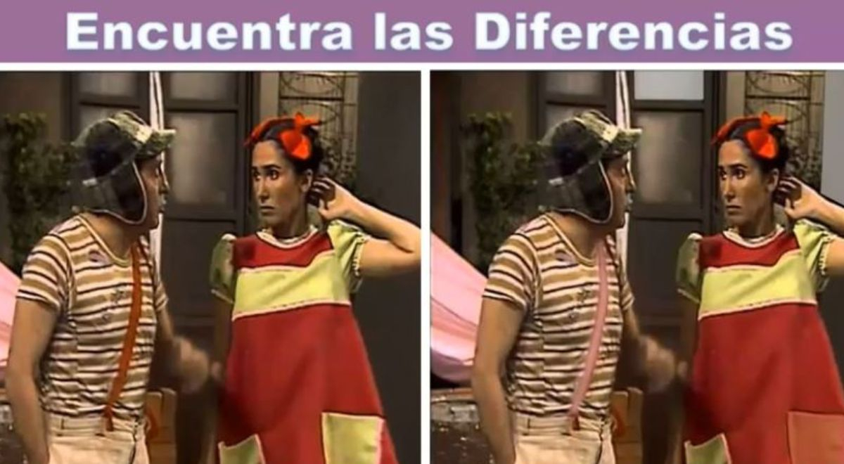 Can you find the 4 differences? Have fun with this challenge from 'El Chavo del 8' and 'Popis'.