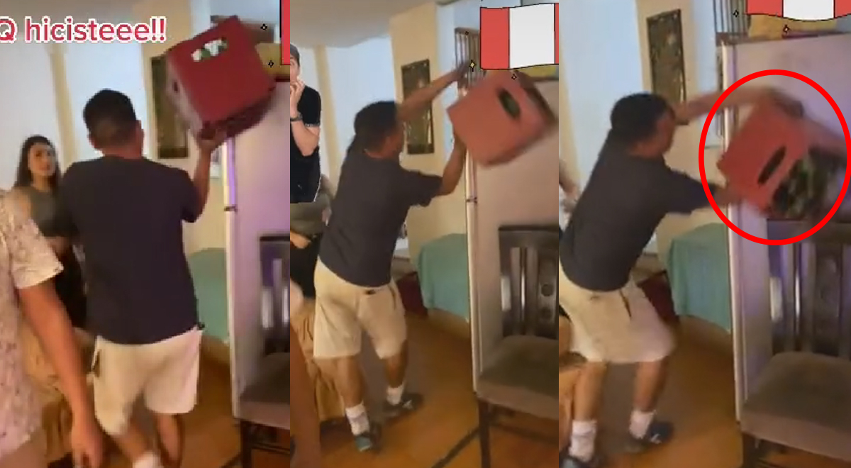 TikTok: se luce bailando con su caja de cervezas, pero un mal paso lo arruinó todo 