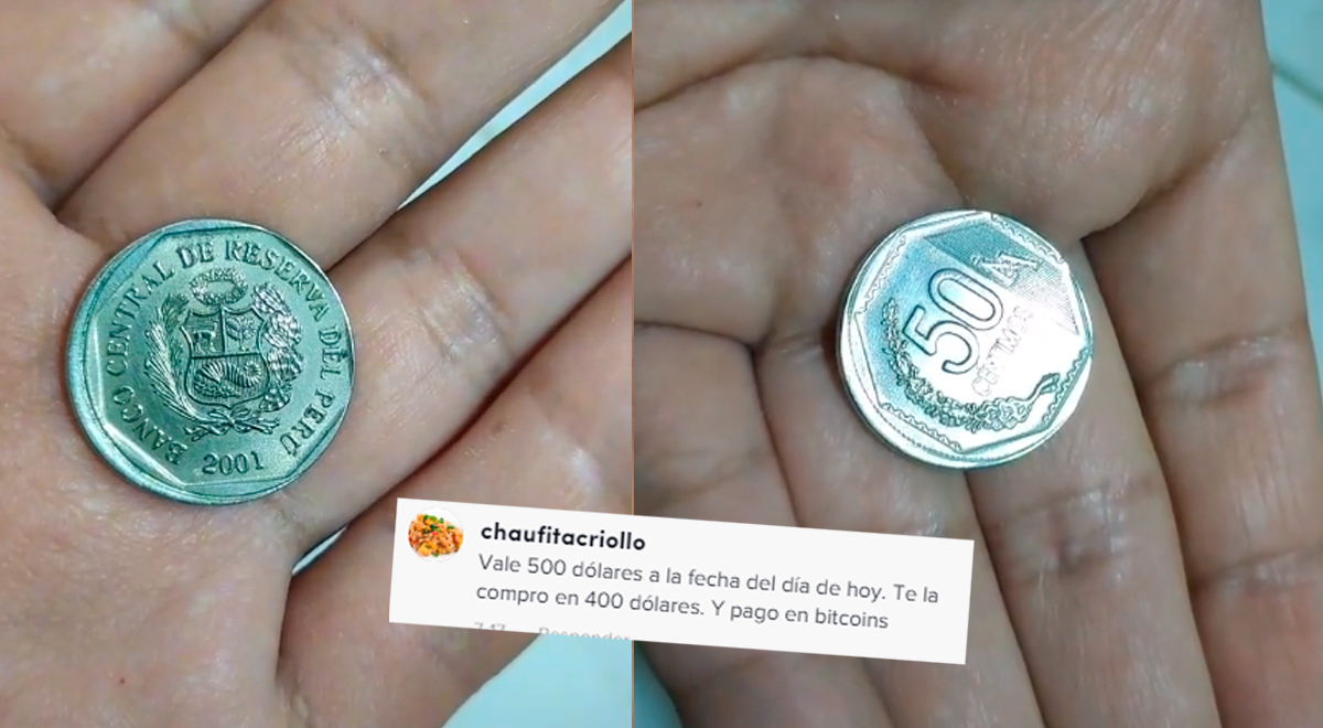Encuentra moneda de 0.50 céntimos con 'error' y le ofrecen 'Bitcoins' por ella