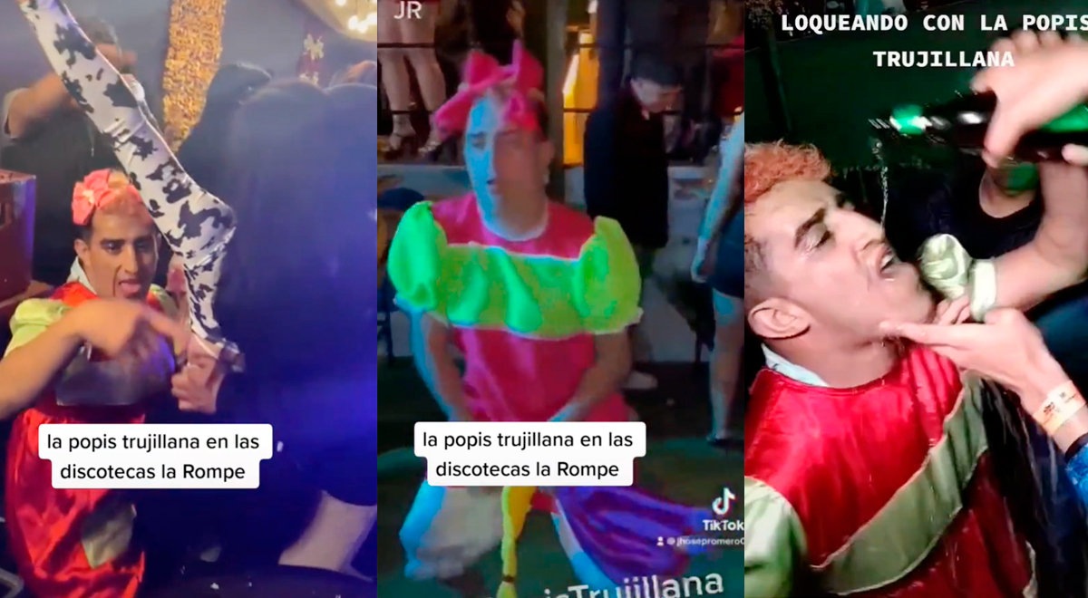 'La Popis trujillana' es captada bebiendo alcohol en discoteca con su muñeca Serafina