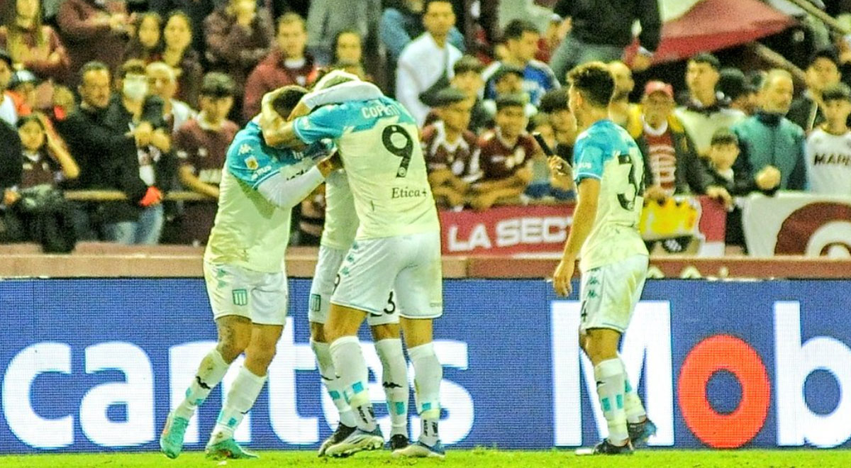 Racing derrotó 1-0 a Lanús y desplazó a Boca del primer lugar de la Liga Argentina
