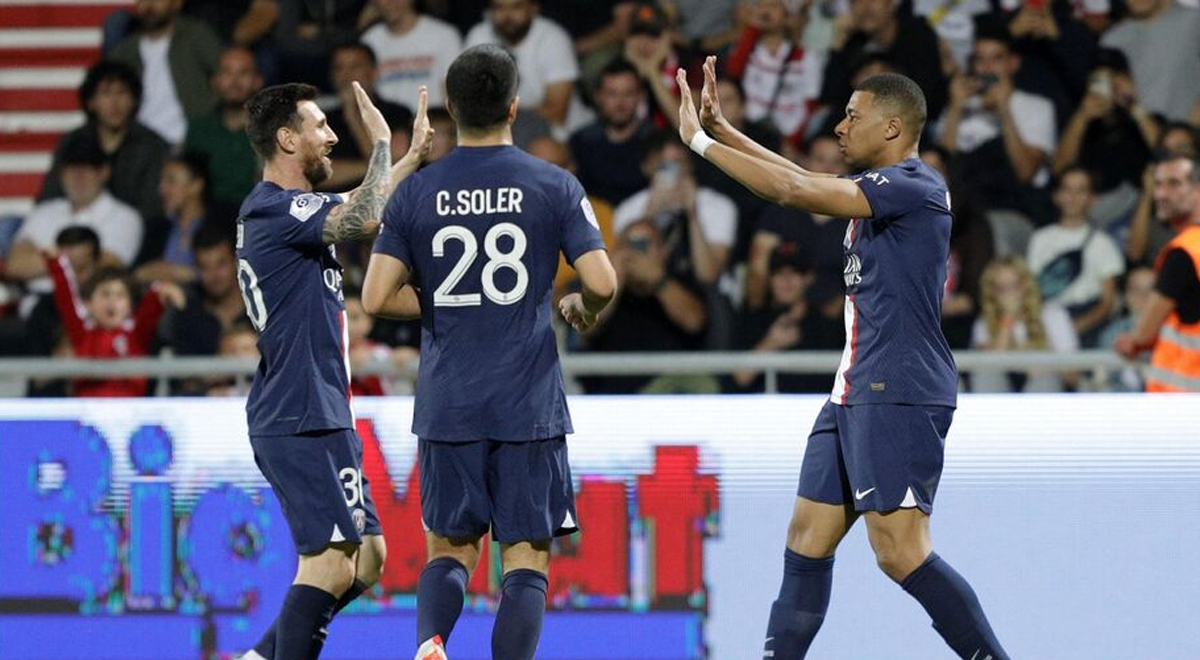 PSG goleó 3-0 a Ajaccio y sigue en lo más alto de la Ligue 1: resumen del partido