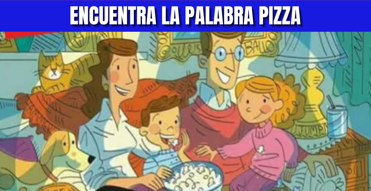 Tienes 8 segundos para superar el reto que solo el 2% logró: Encuentra la palabra PIZZA