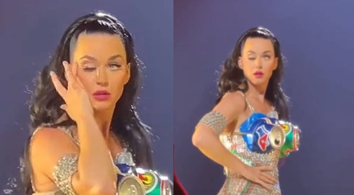 Katy Perry: artista perdió el control de su párpado en pleno show 