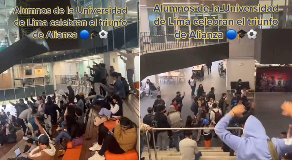 Alumnos de la U de Lima celebran triunfo de Alianza y usuarios reaccionan: 