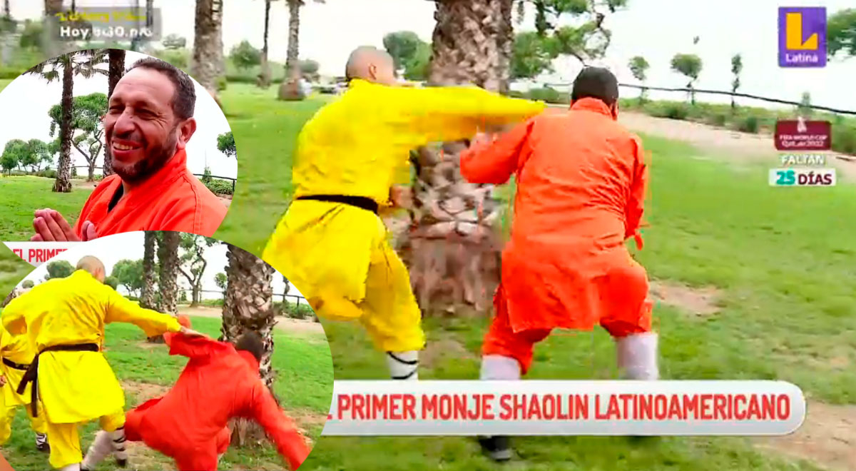 Reportero intenta pelar con Monje Shaolin y en segundos termina en el suelo