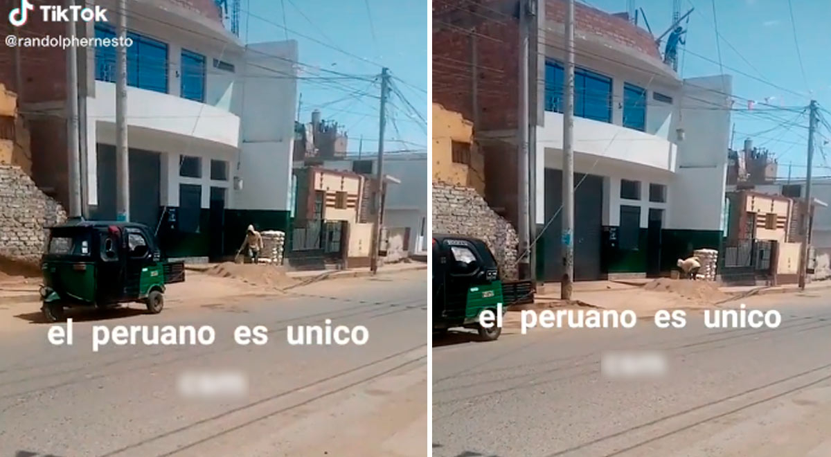 TikTok: mototaxista la hace de grúa en una construcción y es la sensación