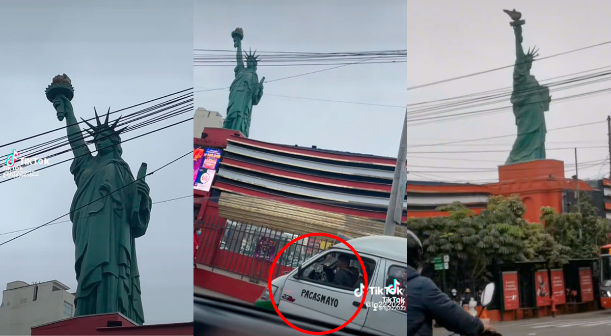 ¿Lima York? Peruano queda confundido al ver una 'Estatua de la Libertad' en pleno centro de la capital