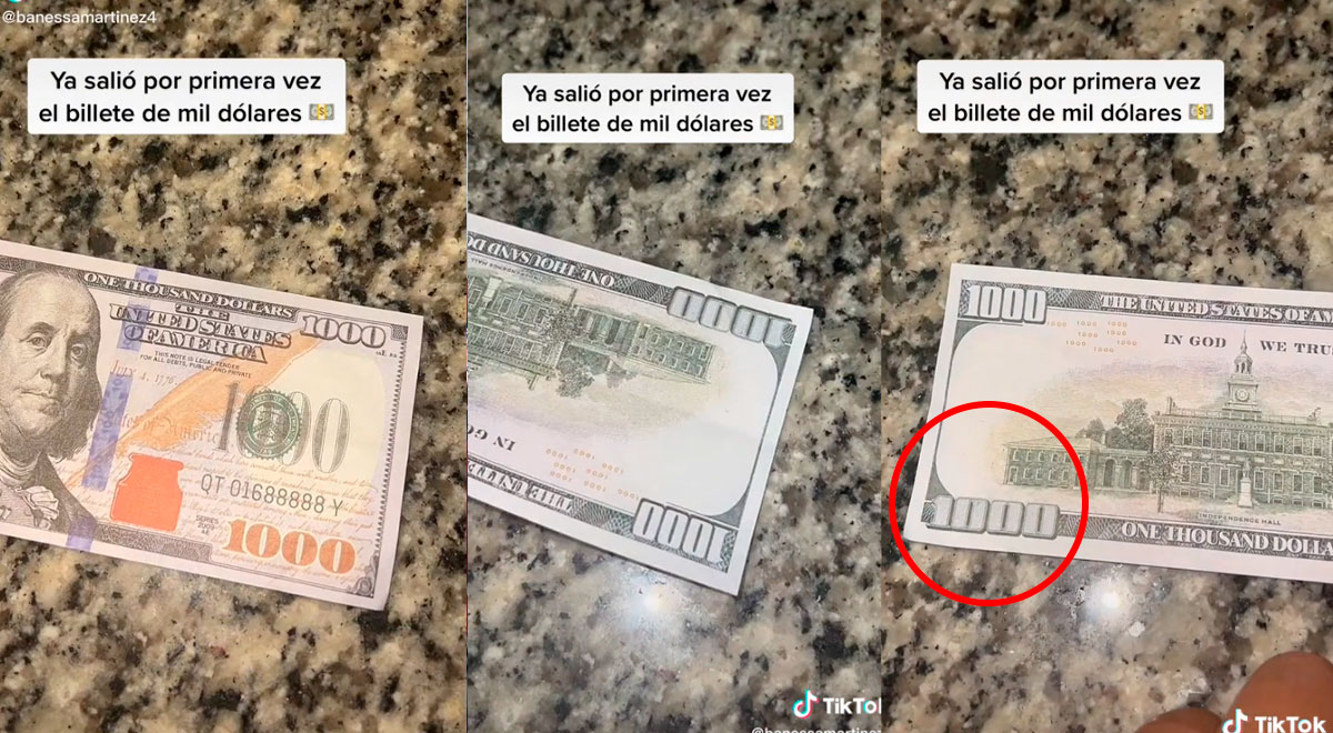 Quiso presumir que tenía un billete de 1000 dólares, pero pequeño detalle lo deja en ridículo