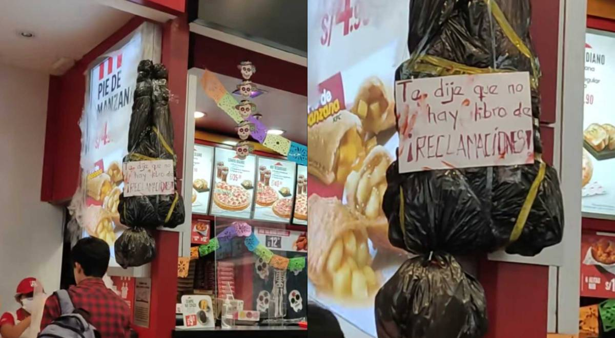 KFC sigue en modo Halloween y deja al descubierto decoración con curiosa advertencia