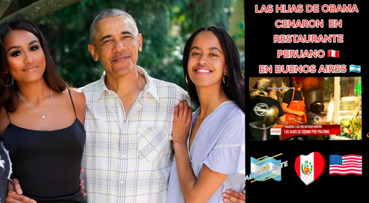 TikTok: hijas de Barack Obama viajan a Argentina, pero deciden probar comida peruana