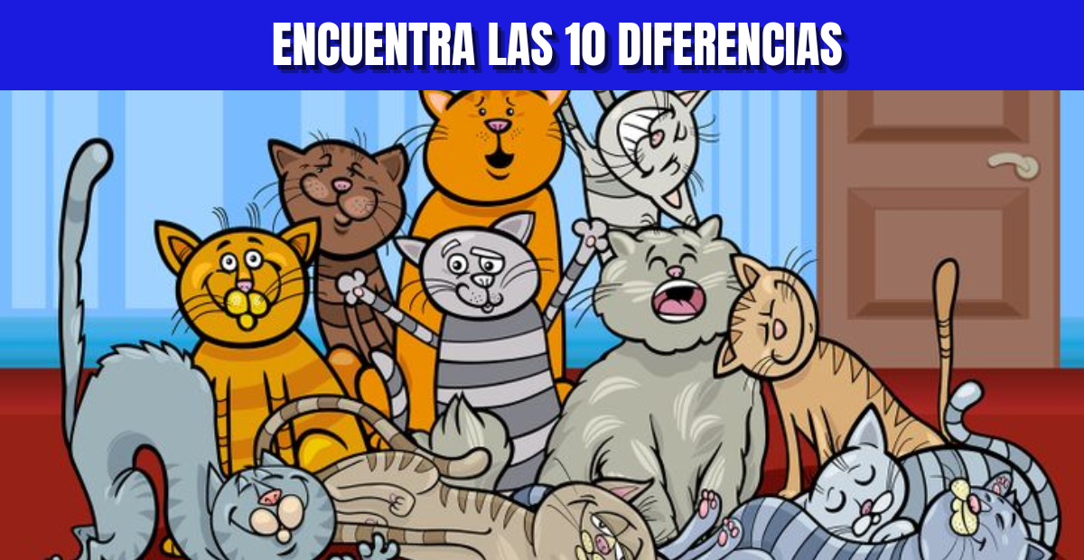 El 98% FALLÓ este reto visual nivel LEYENDA: Encuentra las 10 diferencias en 25 segundos