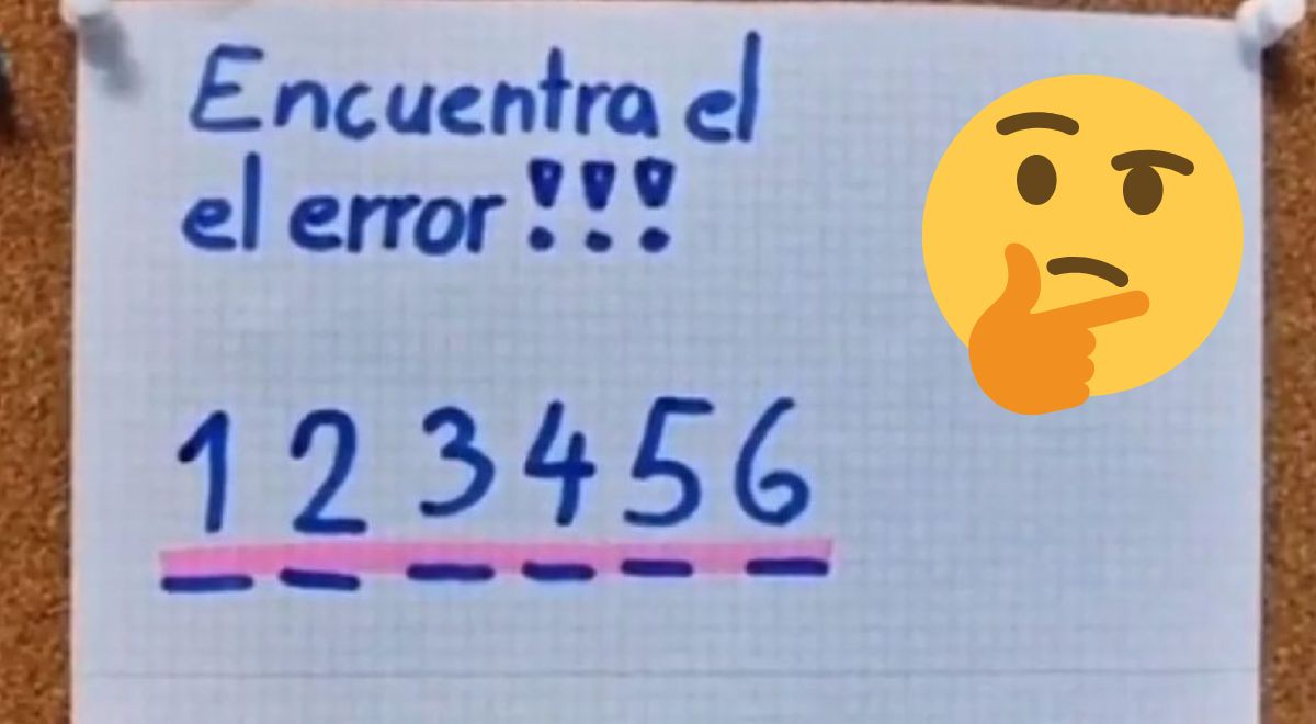 Hay un error en la imagen, ¿logras verlo? Solo tienes 3 segundos para resolver el reto visual