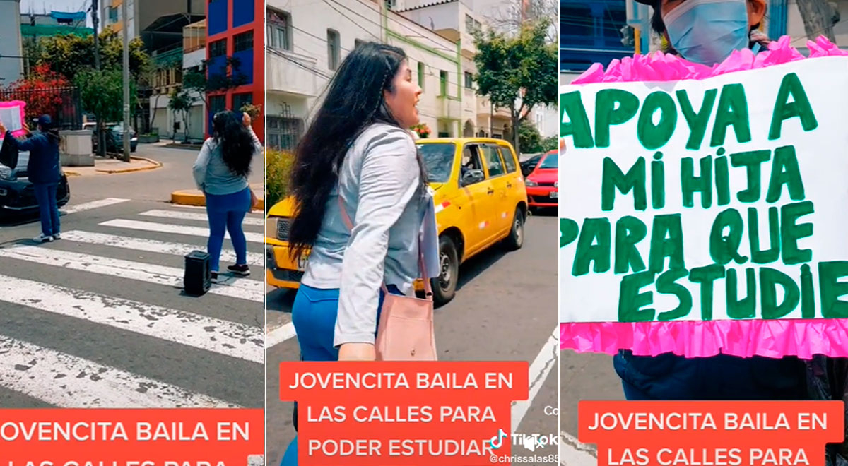 Viral: Joven peruana baila en los semáforos para pagar sus estudios y conmueve a miles en redes