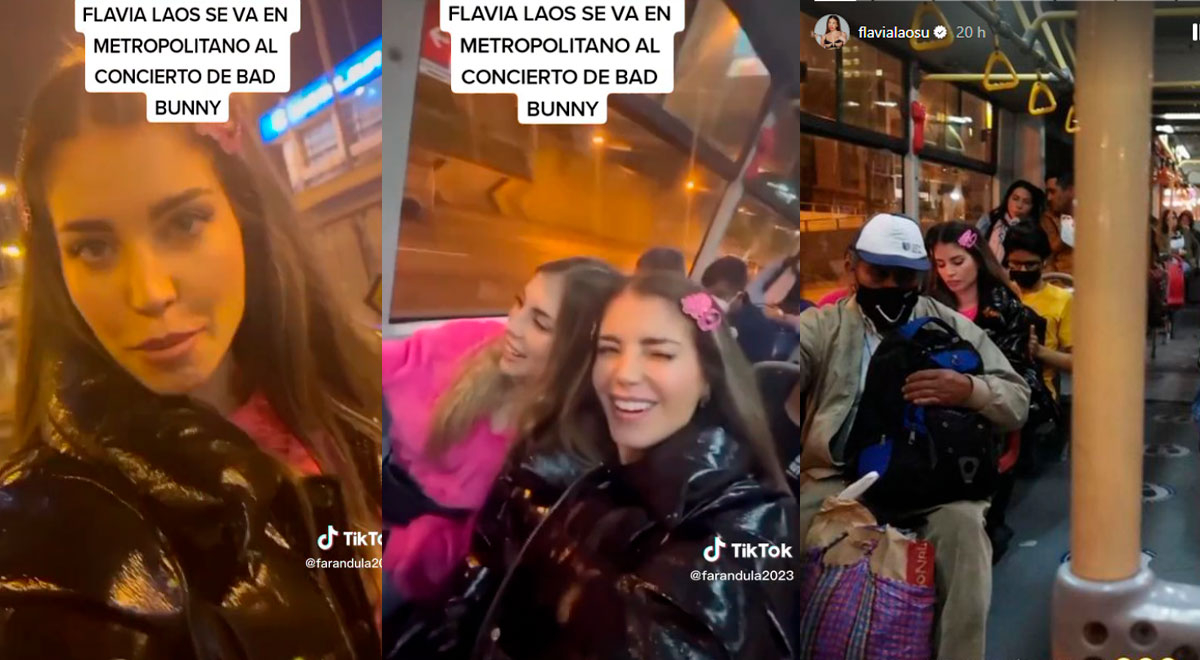Flavia Laos tomó Metropolitano para ir al concierto de Bad Bunny y fans la aplauden: 