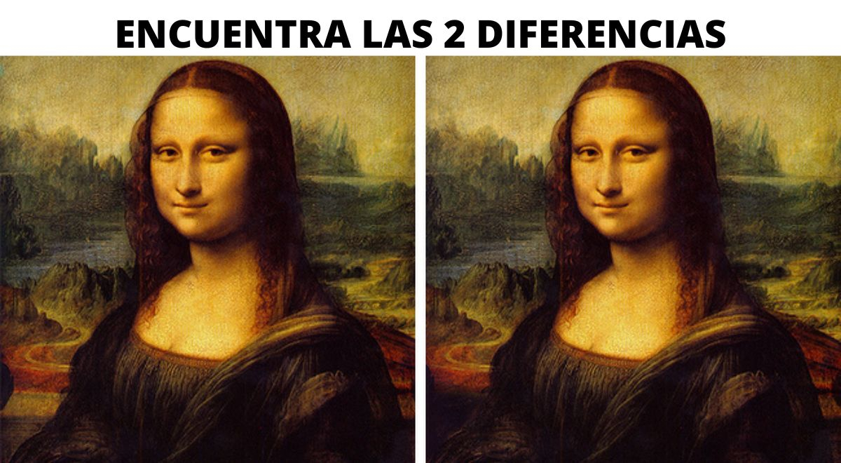 ¿Podrás hallar las 2 diferencias en la Mona Lisa? Tienes 5 segundos para superar este reto