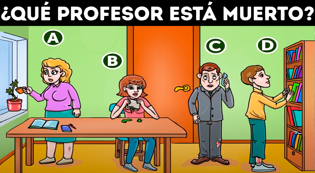 ¿Qué profesor está muerto? Tienes 7 segundos para resolver este acertijo EXTREMO