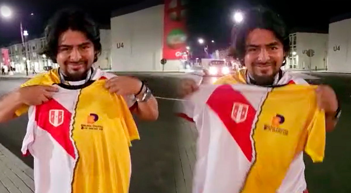 Qatar 2022: mandó a confeccionar en Gamarra camiseta mitad Perú - Ecuador y es la sensación