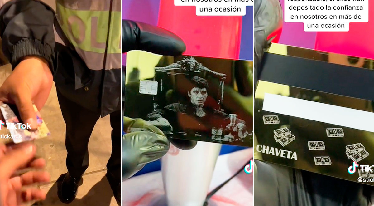 Policía baña su tarjeta en oro al estilo de 'Tony Montana' y ahora se luce en las compras
