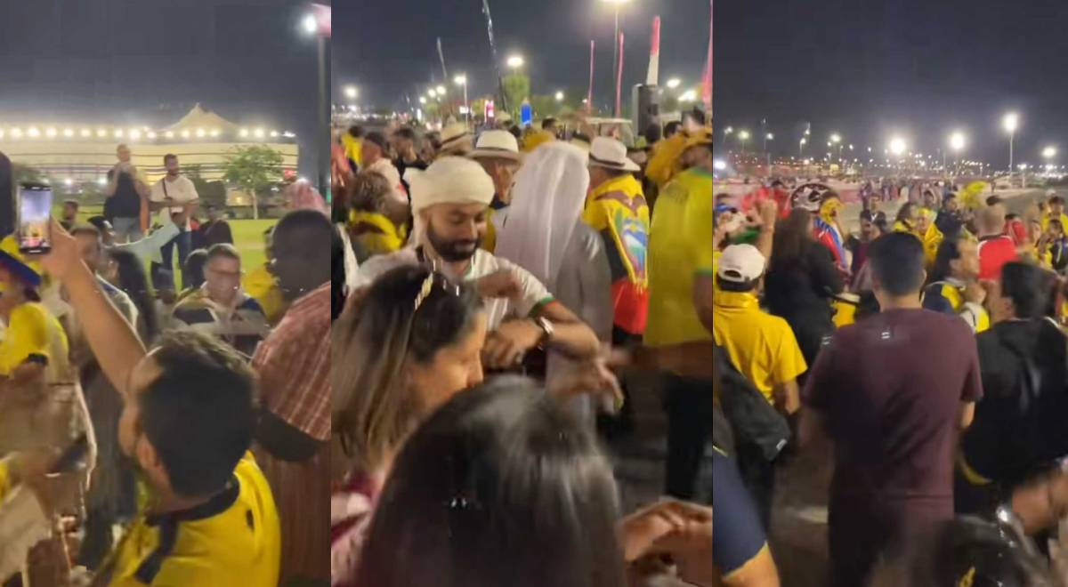 Ecuatorianos y qataríes sorprenden bailando al ritmo de 'Los Caribeños de Guadalupe'